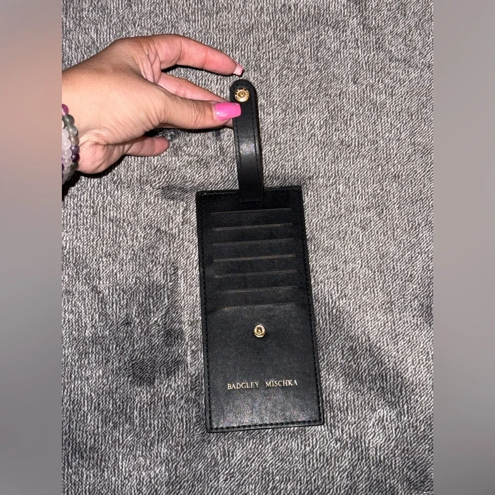 Badgley Mischka‎ Black Card Holder